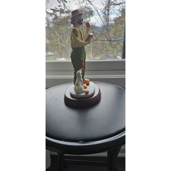 Vintage Emmett Kelly Jr. (EKJ) Porcelain Clown by Flambro: Teacher w/base - Picture 4 of 5